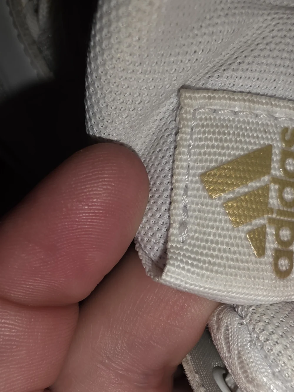 Adidas Hoops White & Gold Basketball Shoe